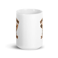 White mug with humorous dad chef graphic.