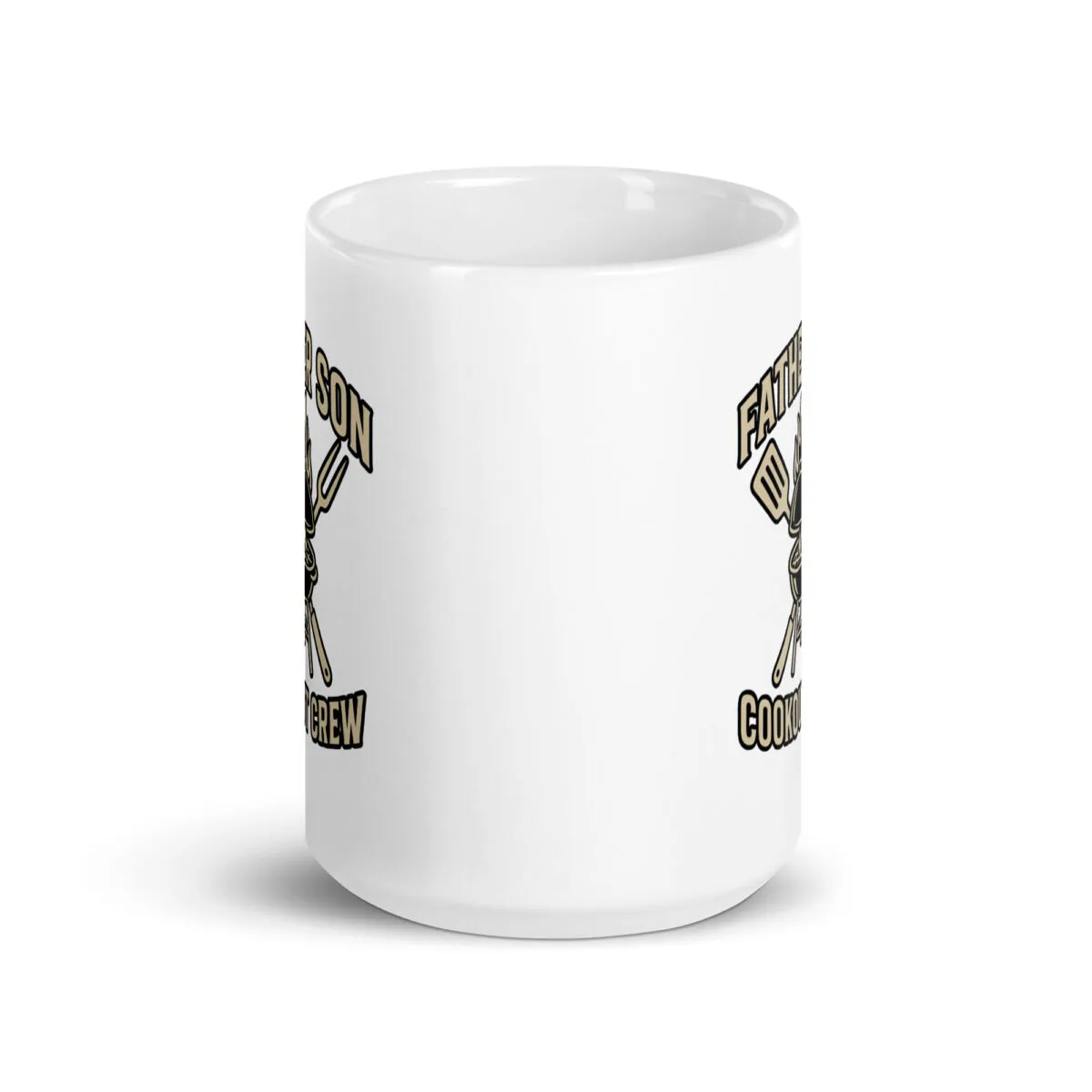 Mug with Father and Son Cooking Crew design