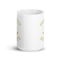 White coffee mug with dad life design