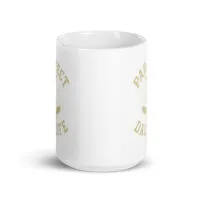 White coffee mug with dad life design