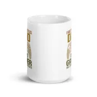 White mug with gamer controller graphic.