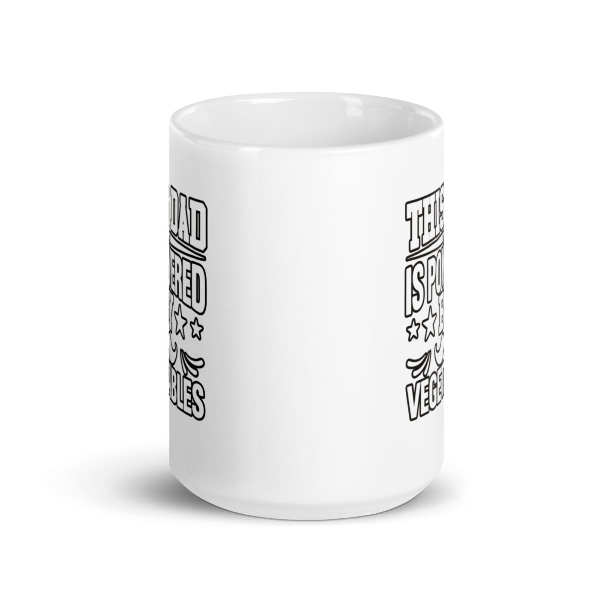 White mug with humorous text and design