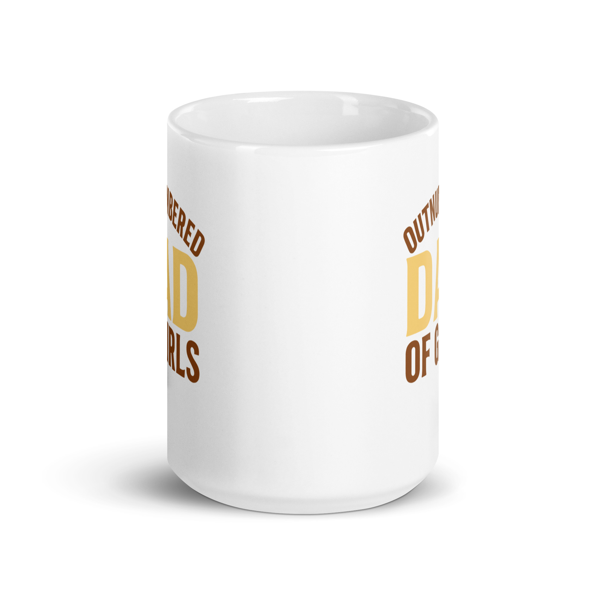 white-glossy-mug-white-15-oz-front-view-68f83f1b4a8af.jpg Mug with 'Dad of Girls' design
