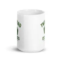 White mug with Twin Dad Est. 2025 design