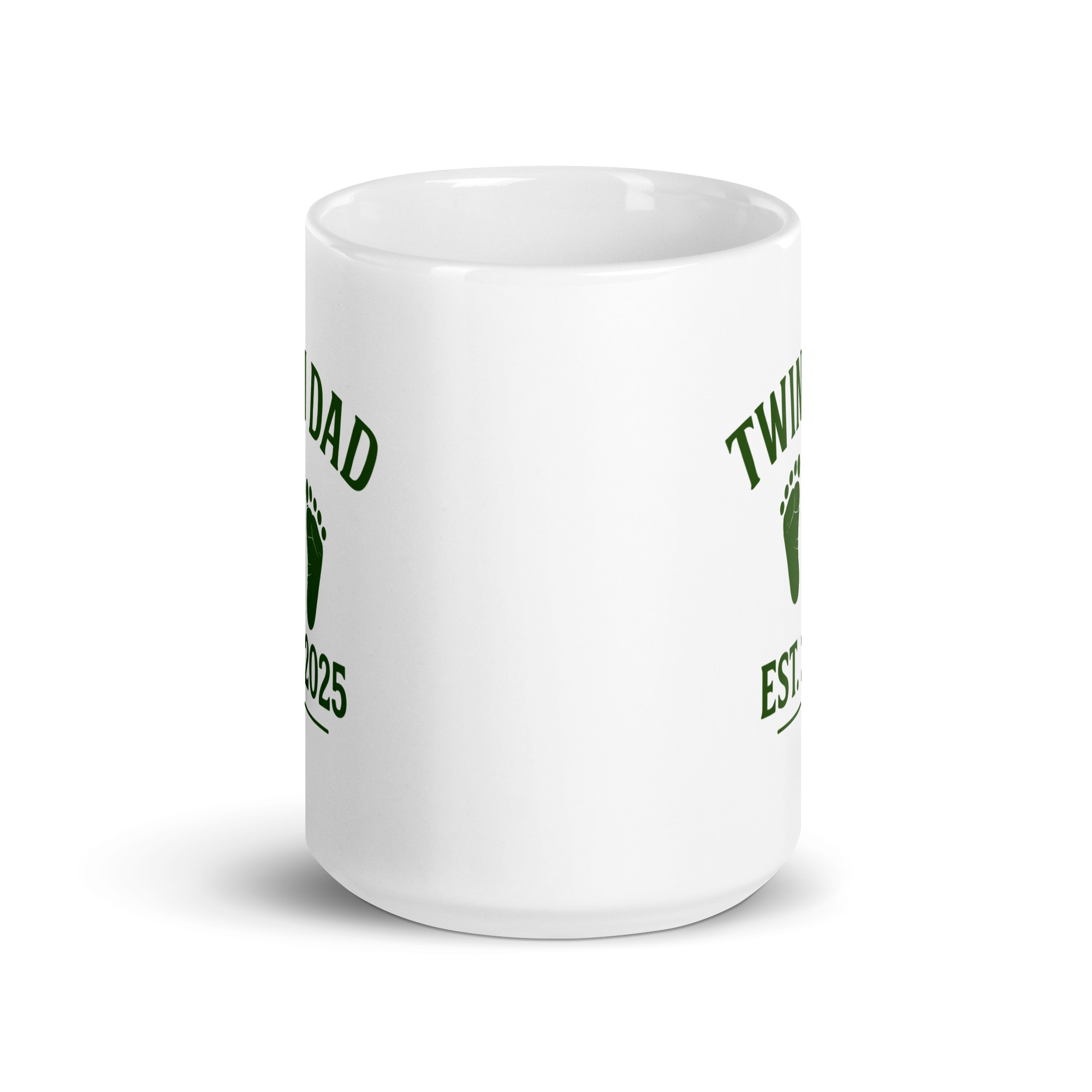 white-glossy-mug-white-15-oz-front-view-68f84b18750d0.jpg White mug with Twin Dad Est. 2025 design