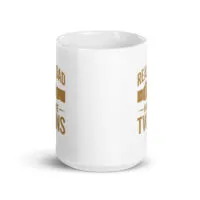 White mug with dad joke about twins
