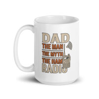 Mug with ham radio dad graphic design
