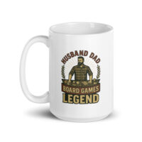 Mug with husband dad board games legend design