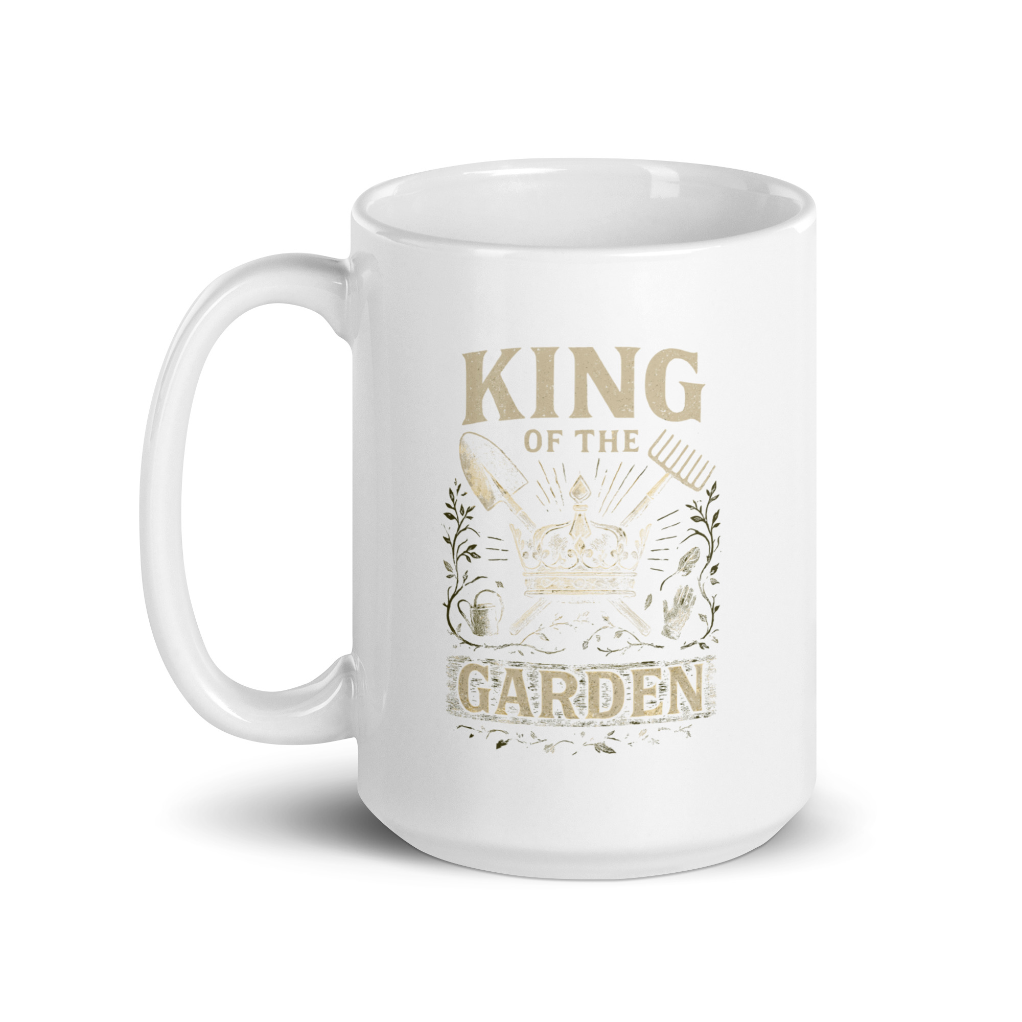 white-glossy-mug-white-15-oz-handle-on-left-68f1f20523e6e.jpg White mug with King of the Garden design