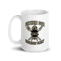 Father Son Cookout Crew mug design
