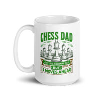 Chess dad mug with chess pieces design