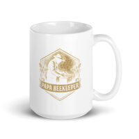 Papa Beekeeper mug with bee design