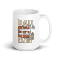 Dad themed mug with ham radio design.