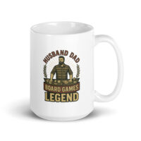Mug with board games legend design.