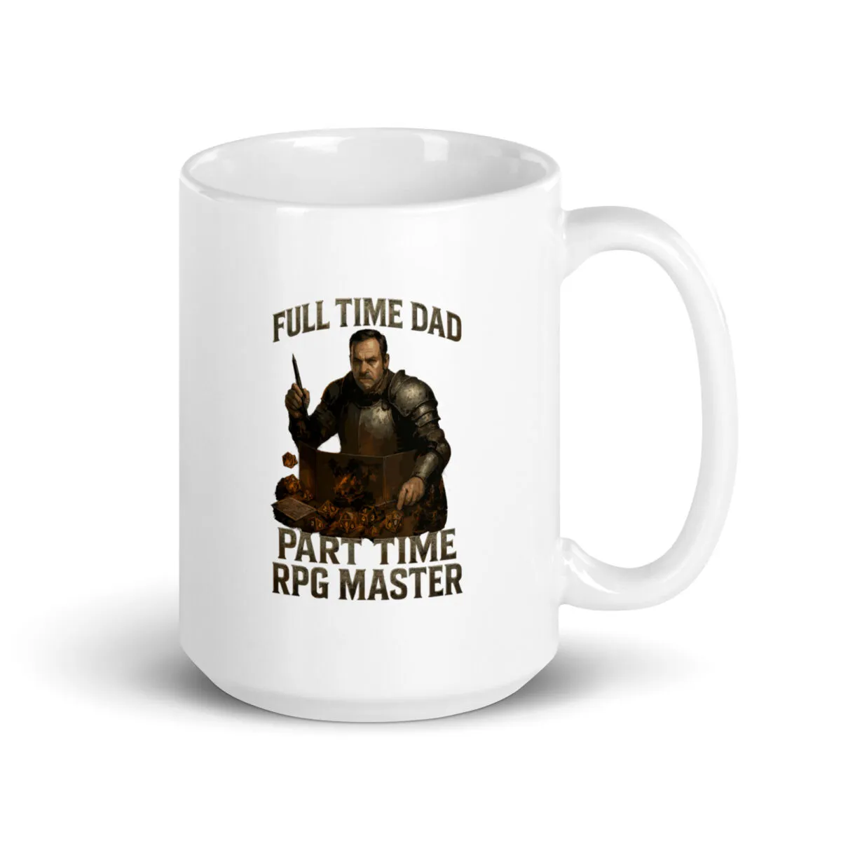 Mug with RPG game master design.