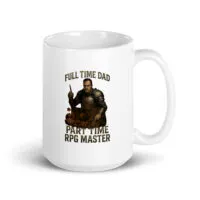 Mug with RPG game master design.