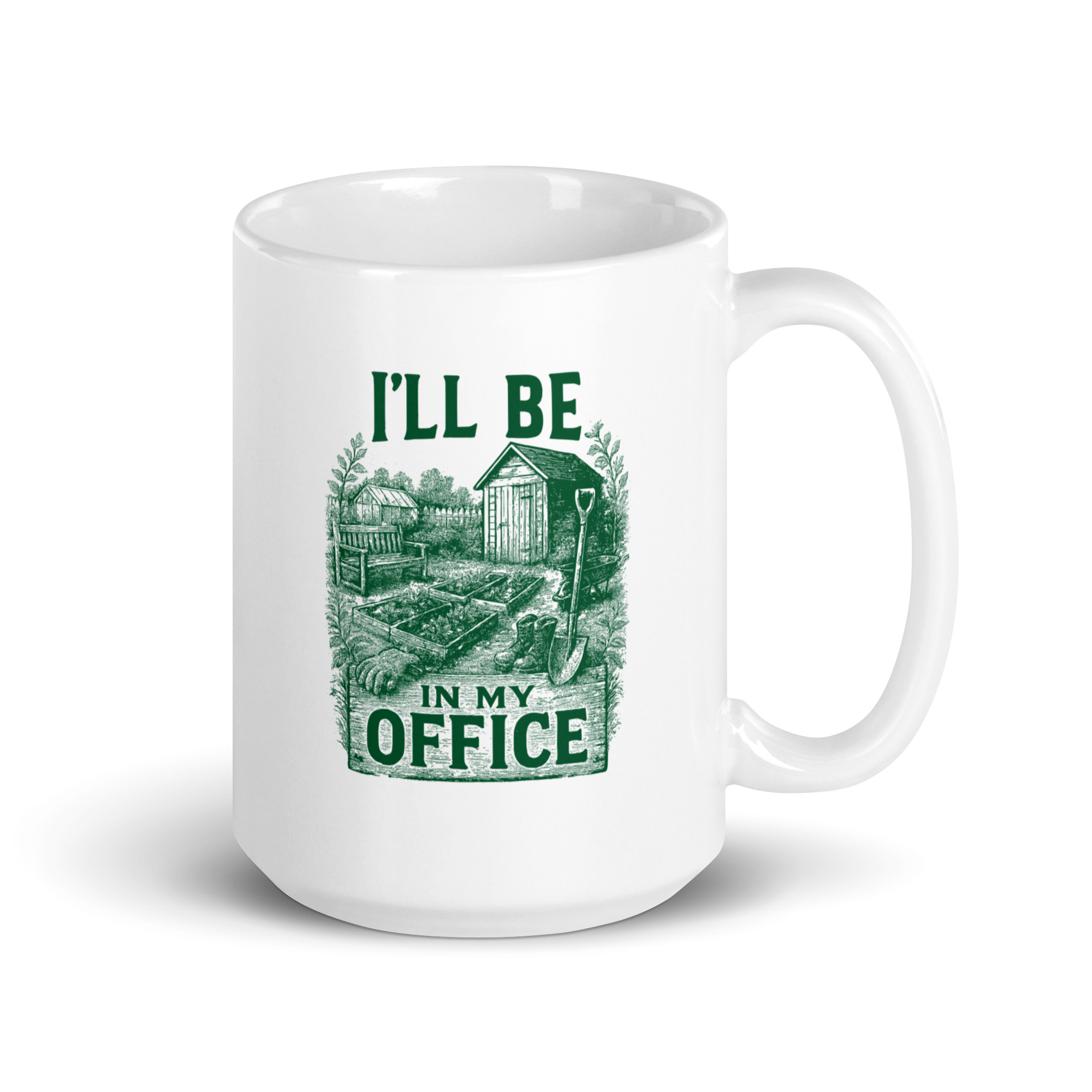 white-glossy-mug-white-15-oz-handle-on-right-68f1f413ac404.jpg Mug with garden office design and text.