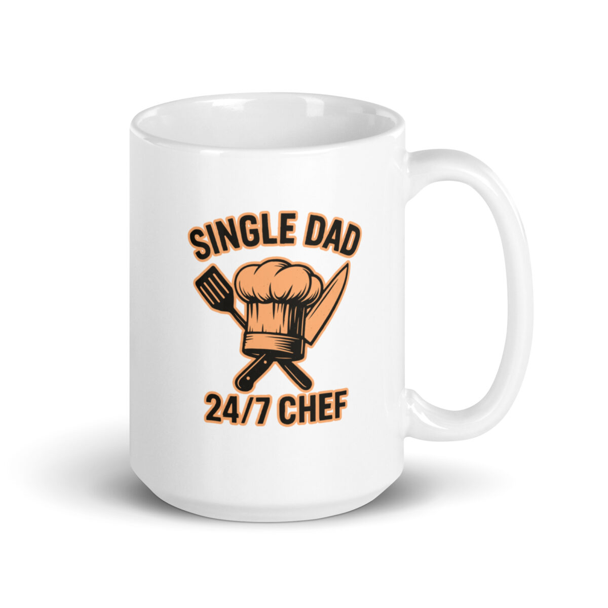 Mug with 'Single Dad 24/7 Chef' design