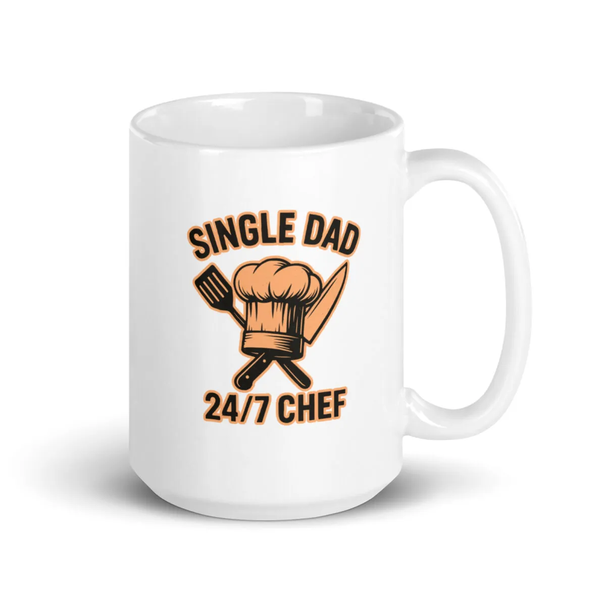 Mug with 'Single Dad 24/7 Chef' design