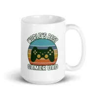 World's Best Gamer Dad mug design