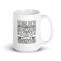 Mug with 'Dad Powered by Vegetables' slogan