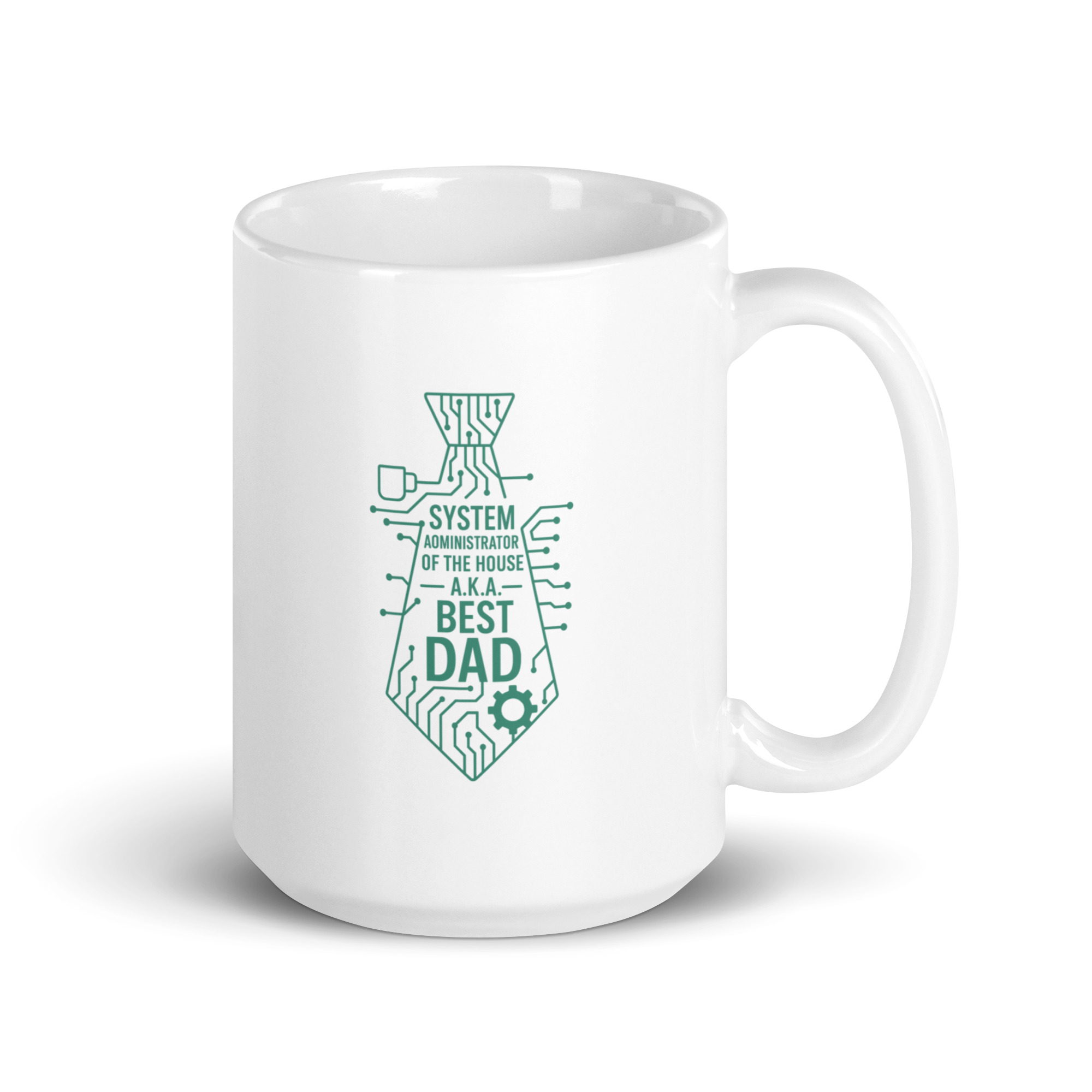 white-glossy-mug-white-15-oz-handle-on-right-68f72de2b639f.jpg White mug with circuitry tie design, Best Dad.