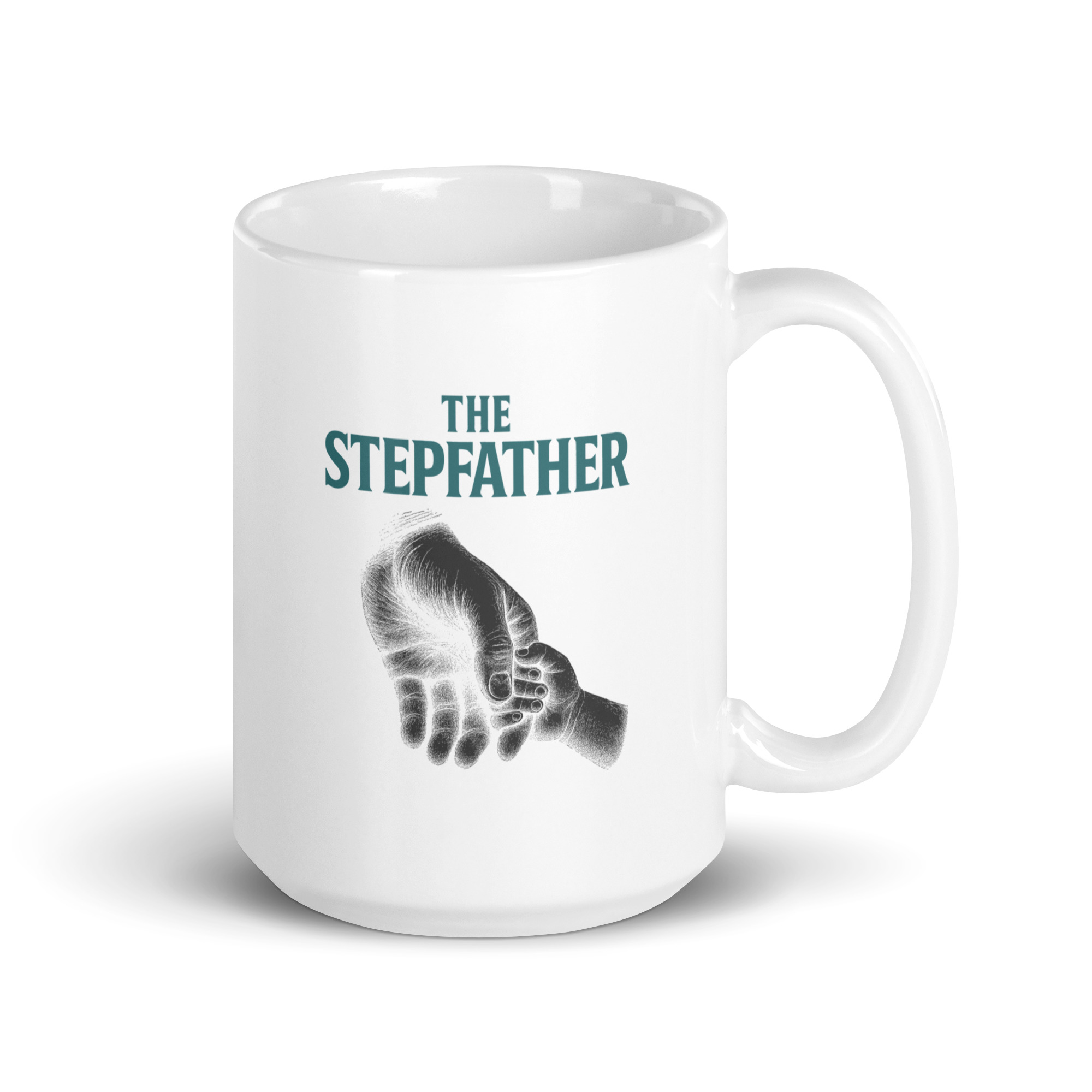 white-glossy-mug-white-15-oz-handle-on-right-68f755332c4bd.jpg White mug with 'The Stepfather' design.