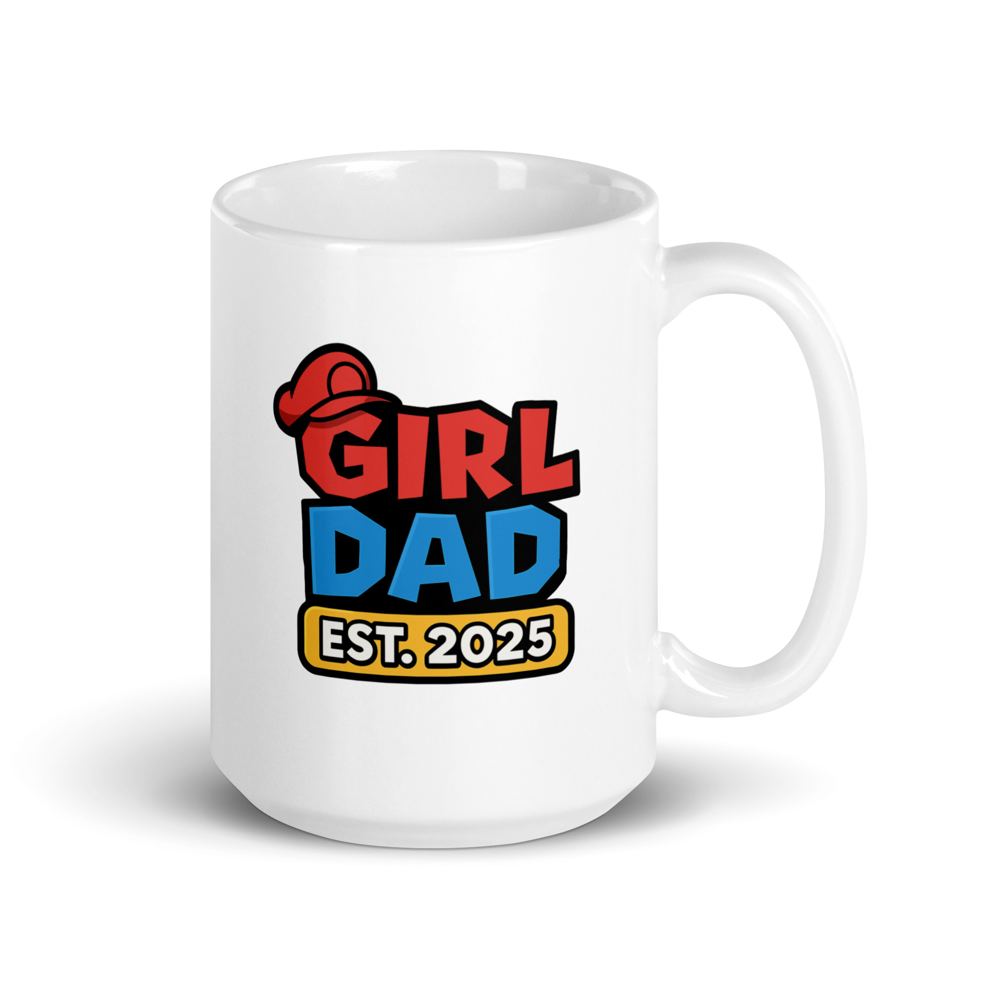 white-glossy-mug-white-15-oz-handle-on-right-68f83c37e7d24.jpg Girl Dad mug, established 2025 design