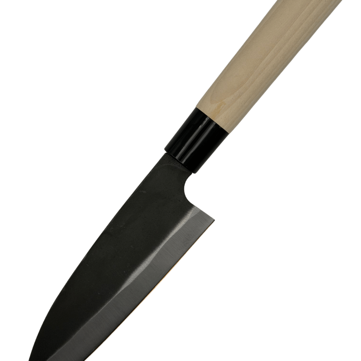 Japanese chef knife with wooden handle