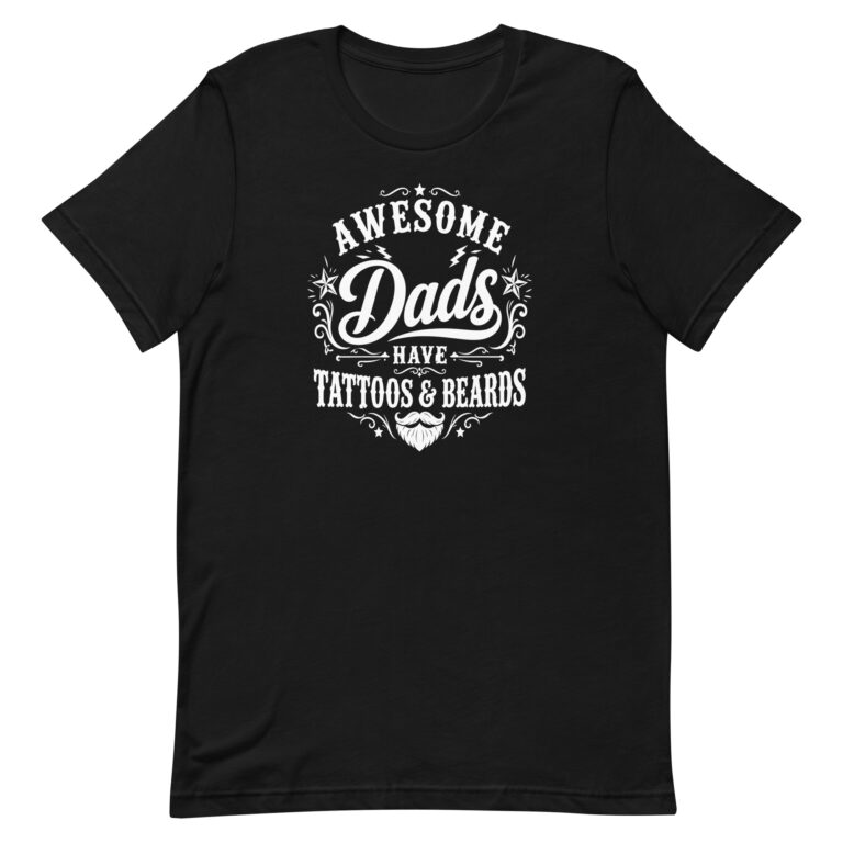 Black T-shirt with Awesome Dads slogan