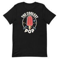 Black T-shirt with popsicle graphic design