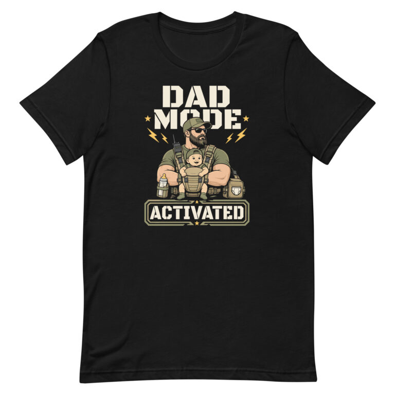 Dad Mode Activated tactical dad baby graphic tee