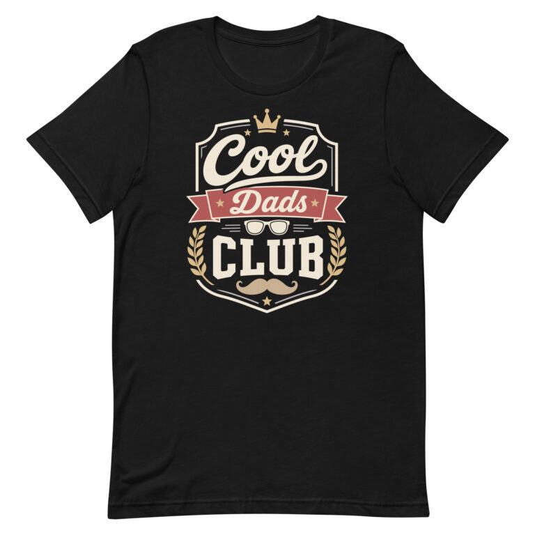 Black Cool Dads Club graphic T-shirt