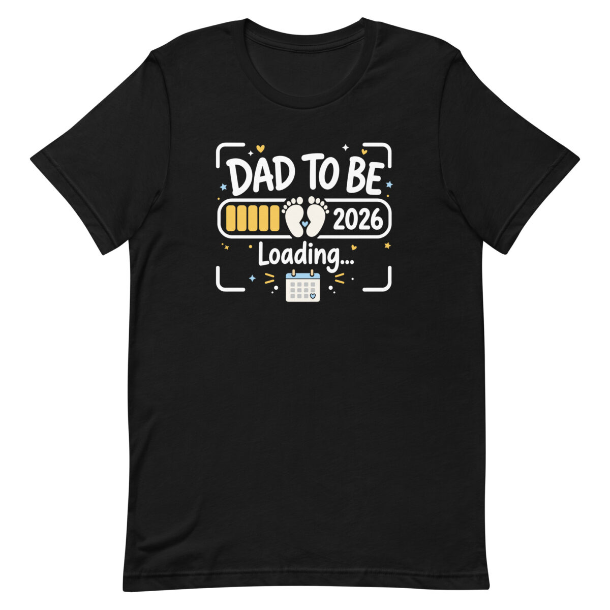 Black Dad To Be 2026 Loading T-shirt