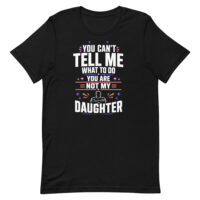 Black T-shirt with funny dad quote design