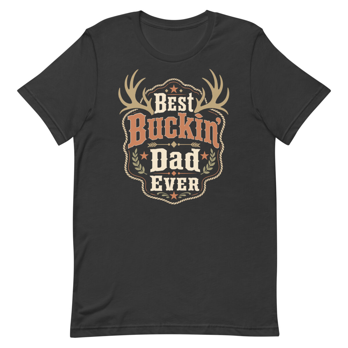 Best Buckin' Dad Ever western T-shirt