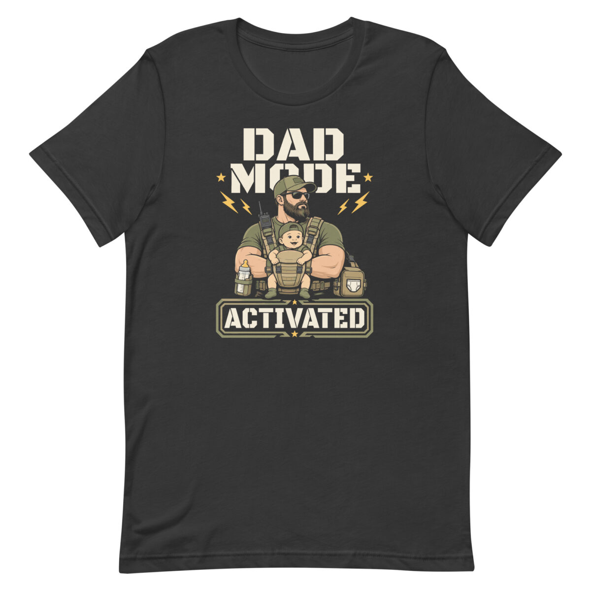 Dad Mode Activated tactical dad graphic T-shirt