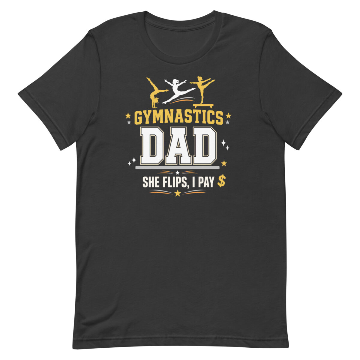 Gymnastics Dad graphic T-shirt design