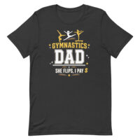Gymnastics Dad graphic T-shirt design