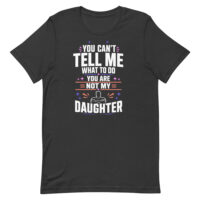 Black T-shirt with humorous father slogan