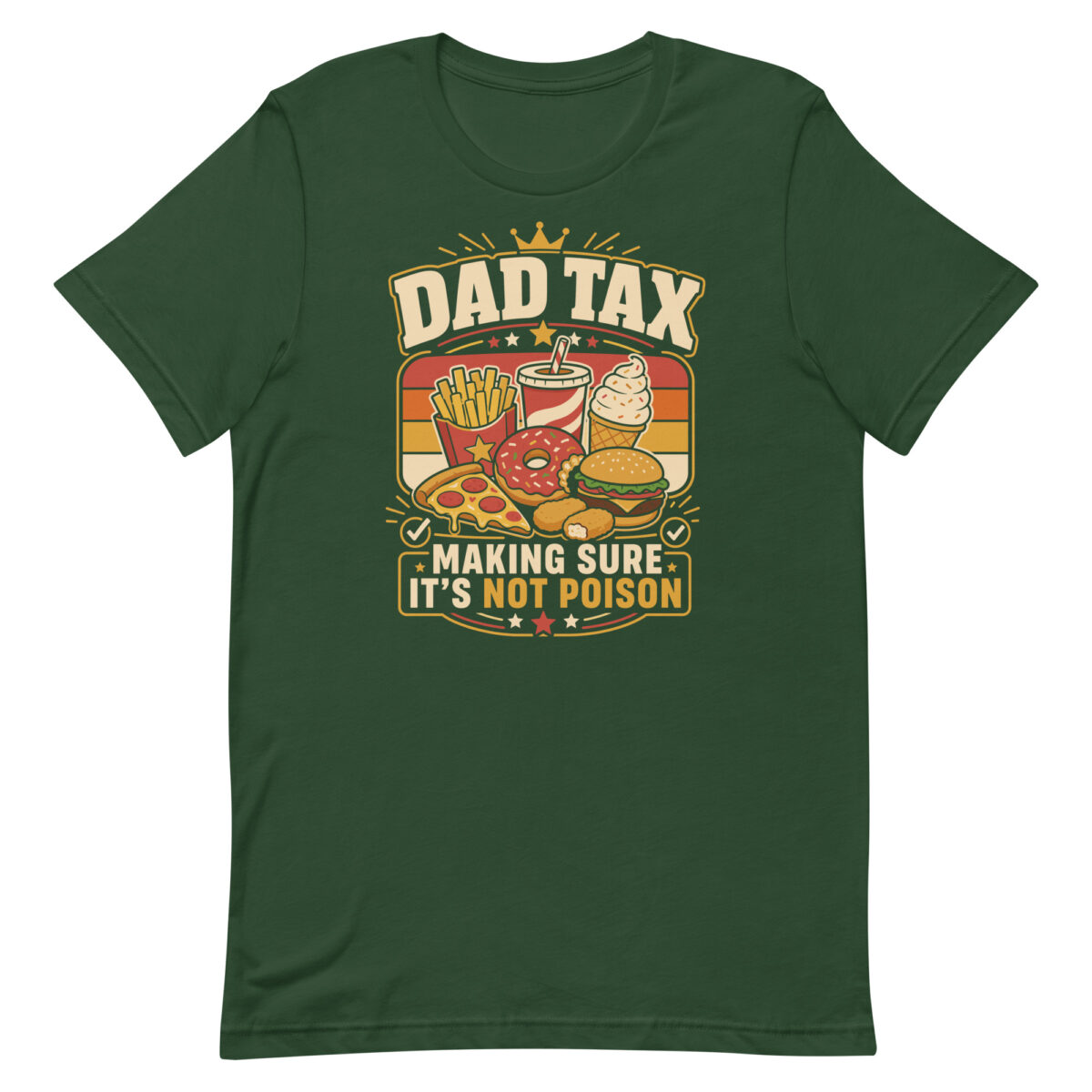 Green Dad Tax fast food graphic T-shirt