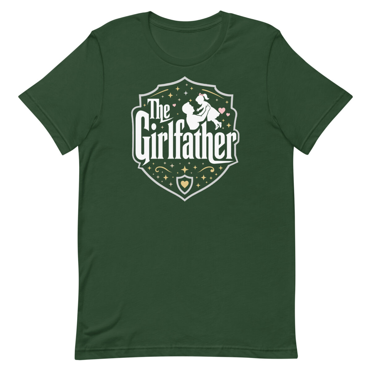 Green 'The Girlfather' father-daughter graphic T-shirt