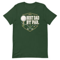 Green golf T-shirt with Best Dad By Par