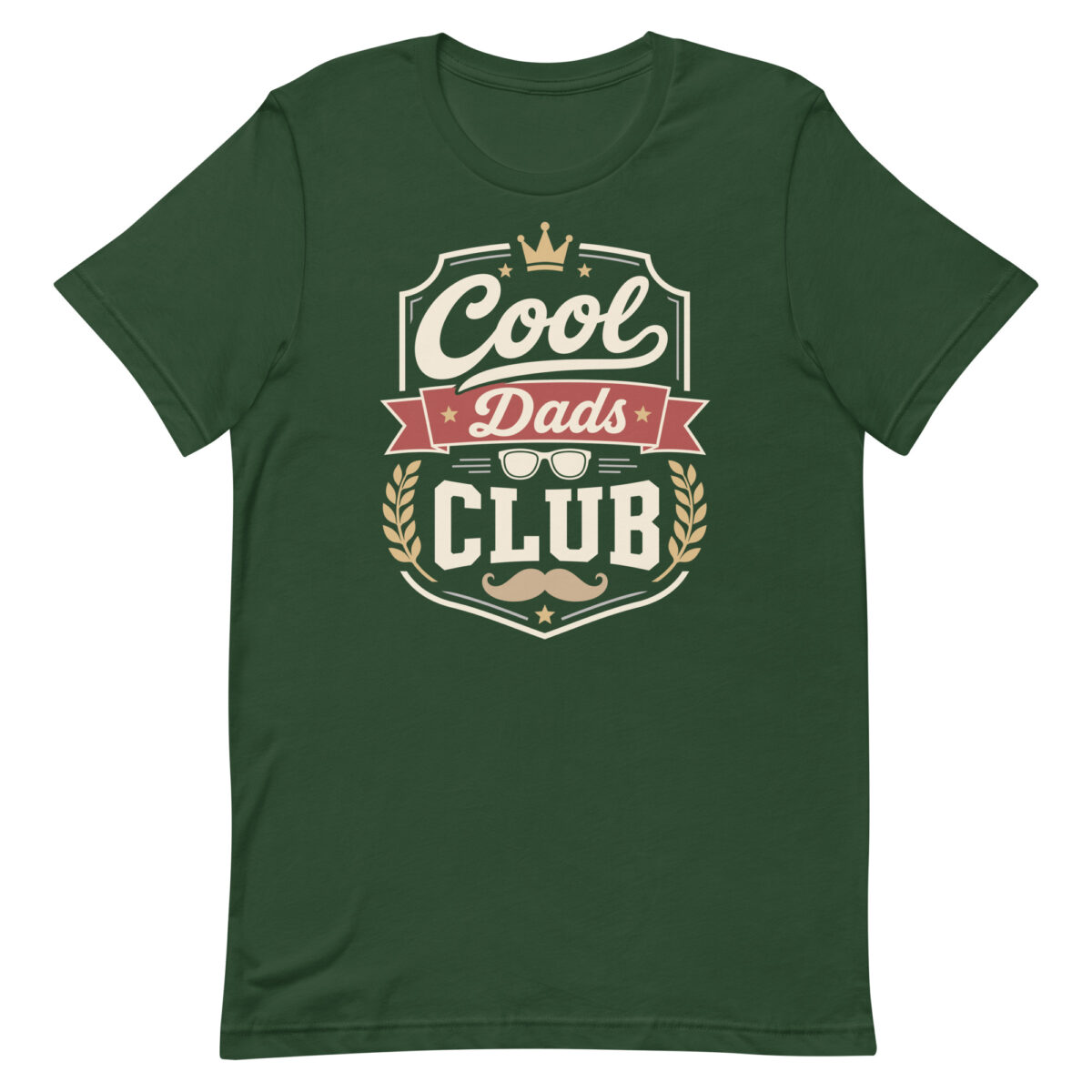 Green Cool Dads Club graphic T-shirt