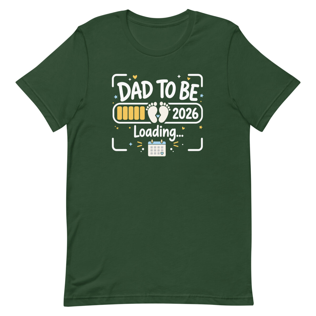 Green Dad To Be 2026 Loading T-shirt