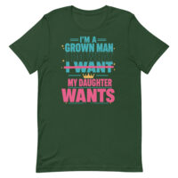 Green T-shirt with funny dad quote design