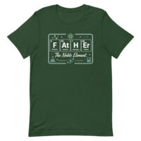 Green T-shirt with periodic table Father design