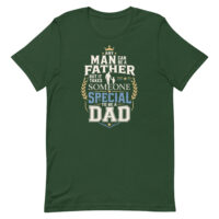Green T-shirt with inspirational dad quote design
