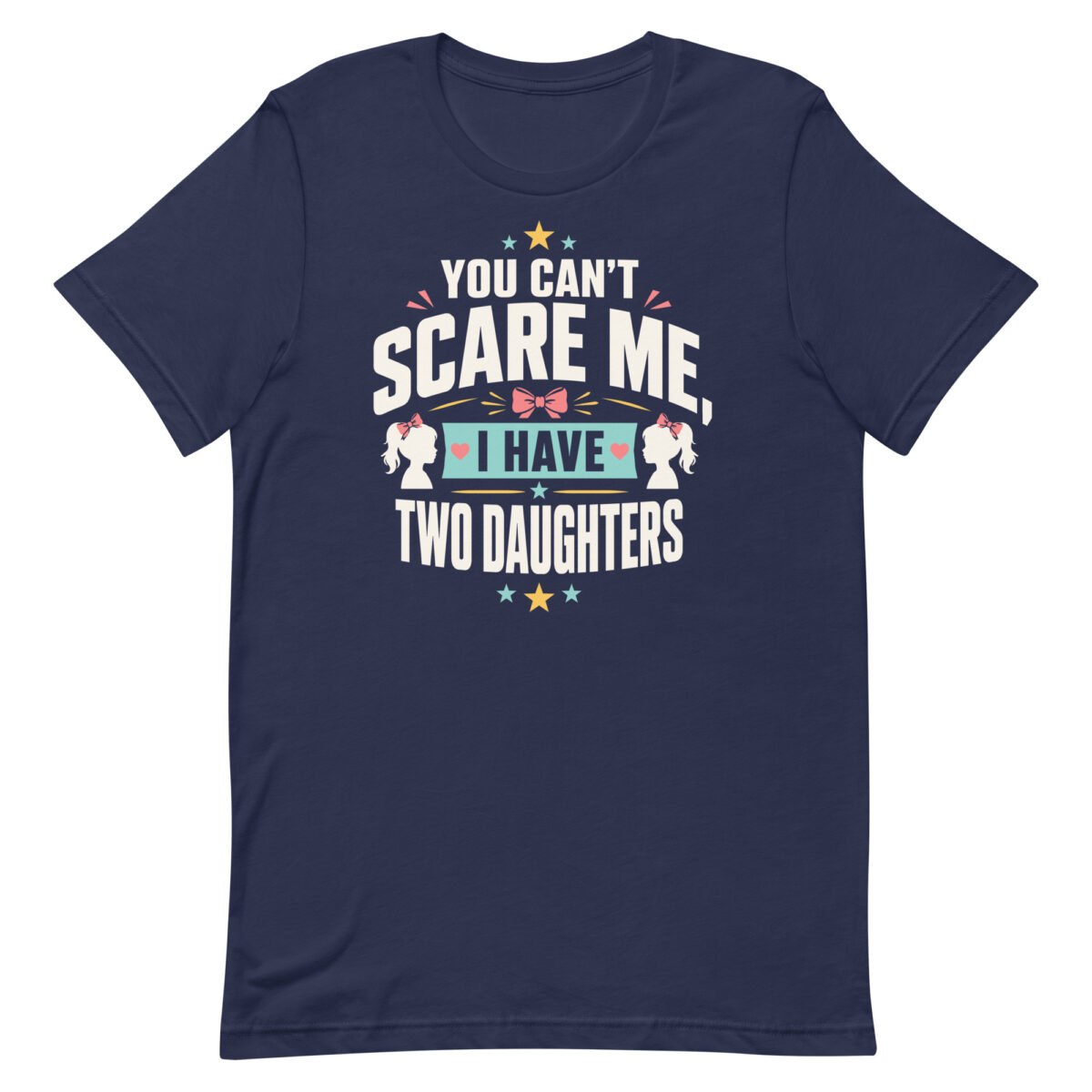 Navy T-shirt with funny dad quote design