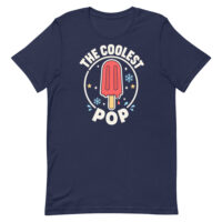 Navy T-shirt with popsicle and 'The Coolest Pop' design